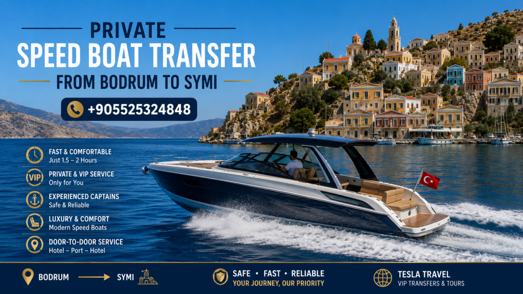 BODRUM'DAN SİSAM ADASI'NA ÖZEL HIZLI TEKNE TRANSFERİ lüks VIP sürat teknesi ile Bodrum Marina'dan Yunanistan'ın Sisam (Samos) Adası'na özel deniz taksi hizmeti, kristal berraklığındaki Ege Denizi üzerinde konforlu ve hızlı özel transfer.