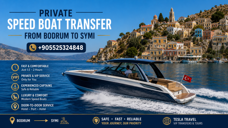 BODRUM'DAN SİSAM ADASI'NA ÖZEL HIZLI TEKNE TRANSFERİ lüks VIP sürat teknesi ile Bodrum Marina'dan Yunanistan'ın Sisam (Samos) Adası'na özel deniz taksi hizmeti, kristal berraklığındaki Ege Denizi üzerinde konforlu ve hızlı özel transfer.